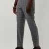 Graue Selected Homme Hose Slhslim-liam Grey/blue Check Trs Flex B -Selected Homme Verkäufe 250271 1