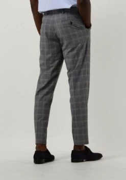 Graue Selected Homme Hose Slhslim-liam Grey/blue Check Trs Flex B -Selected Homme Verkäufe 250271 2