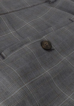 Graue Selected Homme Hose Slhslim-liam Grey/blue Check Trs Flex B -Selected Homme Verkäufe 250271 6