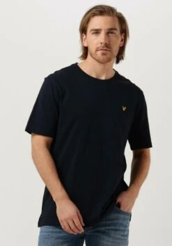 Dunkelblau Lyle & Scott T-shirt Slub T-shirt