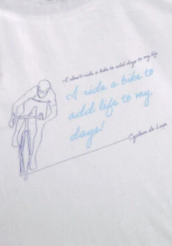 Weiße Cycleur De Luxe T-shirt Addlife -Selected Homme Verkäufe 254299 6